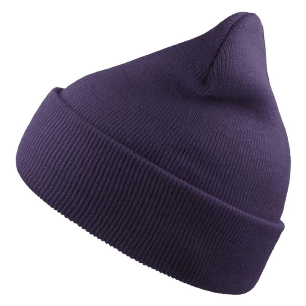 Atlantis Unisex Adult Wind Recycled Cuffed Beanie / Purple